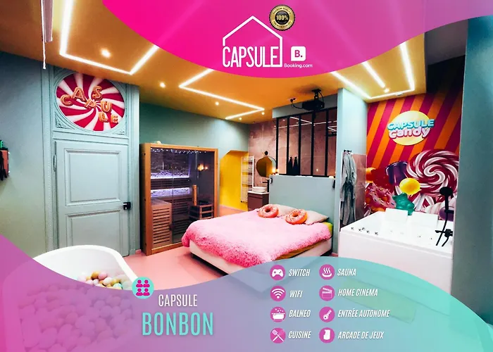 Capsule Bonbon - Balneo - Sauna - Billard - Nintendo Switch